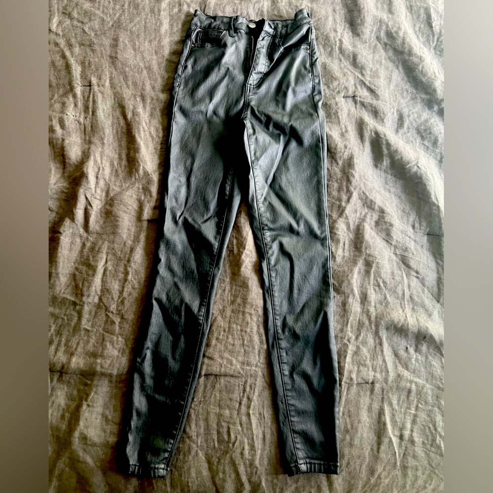 12th Tribe Faux Leather Jeggings